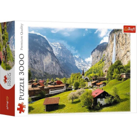 Puzzle Lauterbrunnen, Švýcarsko 3000 dílků