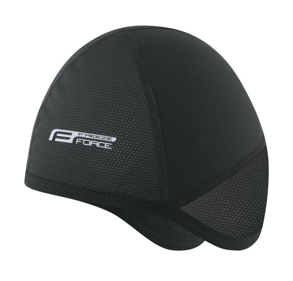 Čepice pod přilbu FORCE FREEZE zimní, černá (Barva černá, velikost L-XL)