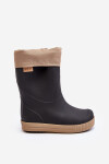 Dětské Holínky S Podšívkou Snow Wave Gokids 981 Černo-Beige 22/23