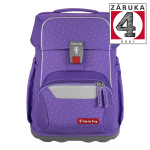 Školní aktovka Step by Step BASIS, 4-dílný set - Purple Konfetti