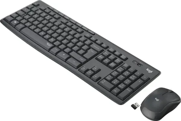 Logitech MK295 Silent tmavě šedá / Bezdrátová sada klávesnice a myši / SKD layout / nanopřijímač (920-009810)
