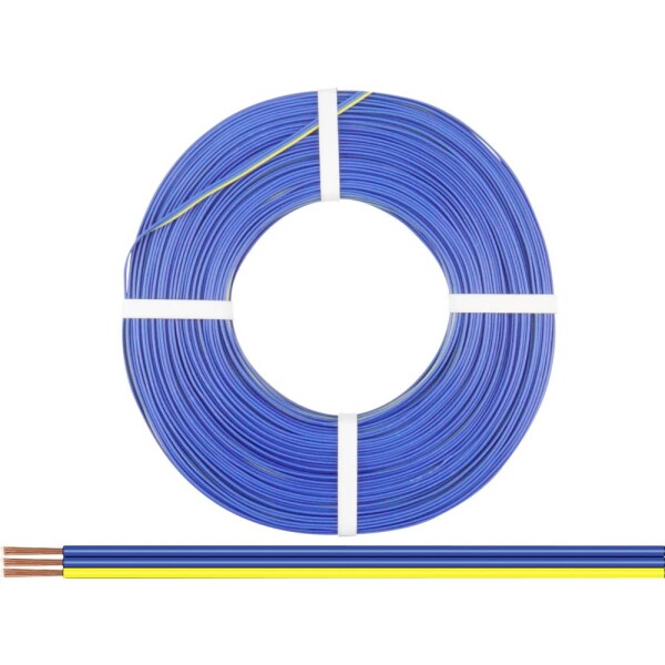 Donau Elektronik 318-223-50 lanko/ licna 3 x 0.14 mm² + 3 x 0.14 mm² modrá, modrá, žlutá 50 m