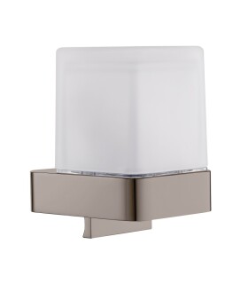 RAV Slezák - NIL - Koupelnový doplněk Dávkovač tekutého mýdla skleněný, Metal Grey lesklá NLA0304MGL NLA0304MGL