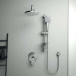 IDEAL STANDARD - Cerafine O Sprchový set s baterií pod omítku, s tělesem, 3 proudy, průměr 20 cm, chrom BD190AA