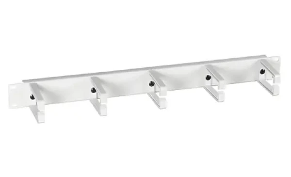 EFB 19" šedý / Vyvazovací panel / 1U / 5x plastová úchytka (699992)