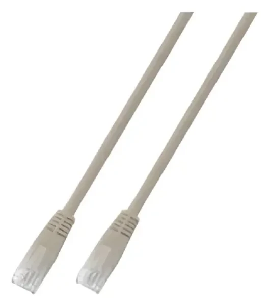 EFB CAT5e U/UTP 10m šedá / Patch kabel / PVC plášť / CCA vodič (K8456.10)