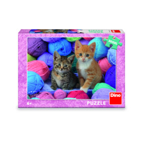 Puzzle Koťátka ve vlně 300 XL dílků - Dino