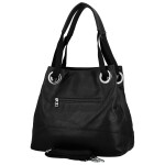 Trendy dámská koženková kabelka do ruky Einari, černá