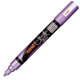 Křídový popisovač UNI Chalk Marker PWE-5M, 1,8-2,5 mm - metalicky fialový