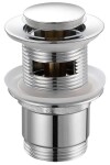 AQUALINE - Umyvadlová výpust 5/4“, click-clack, malá zátka, 30-45, chrom TF8001