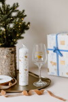 Bella Rose Adventní svíčka Zlaté prasátko, bílá barva, vosk