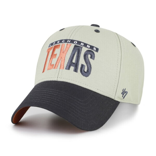 47 Brand Pánská kšiltovka Texas Longhorns NCAA Half Block Text MVP Adjustable