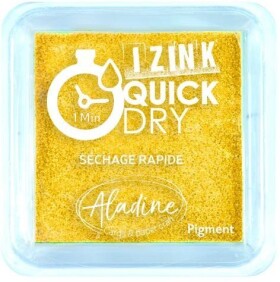 Razítkovací polštářek IZINK Quick Dry rychleschnoucí - žlutý