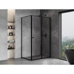 MEXEN/S - Mist-F sprchový kout skládací dveře pravá 110 x 70, černá okraj, černá 8A6T-110-070-70-70-P