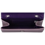 Stylové dámské psaníčko s atypickou klopou Vuho, jemná fialová
