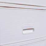 Plastová komoda MEGAPLAST NATURA bílá