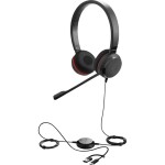 Jabra Evolve 30 II Headset otevřená (On Ear) kabelová stereo černá Potlačení hluku, Redukce šumu mikrofonu headset, regulace hlasitosti, Vypnutí zvuku