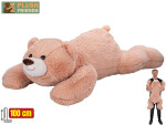 Plyšový medvěd Plush Friends ležící 100 cm - růžový