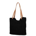 Letní dámská boho kabelka na rameno Chic, černá