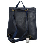 Stylový dámský koženkový kabelko-batoh Octavius, tmavě modrý