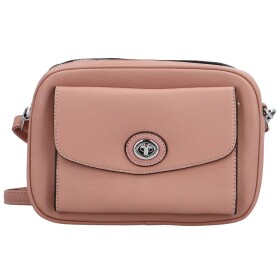 Módní dámská koženková crossbody kabelka Surafel, růžová