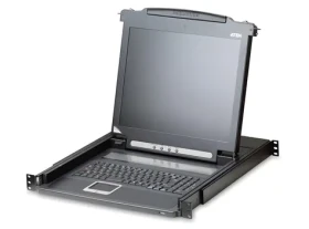 ATEN Slideaway LCD 17" černá / KVM konzole / 1U rack / 1280 x 1024 px (CL1000M-ATA-2XK06A1G)