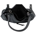 Praktická dámská koženková kabelka na rameno Milagros, černá