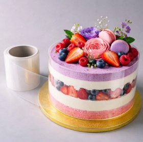 Cake star Acetátová folie na dorty a dezerty 25cm x 5m