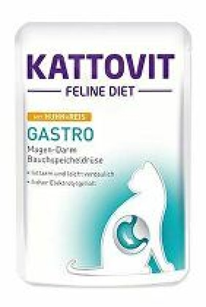 Kattovit Cat Gastro kuře a rýže kapsa 85g