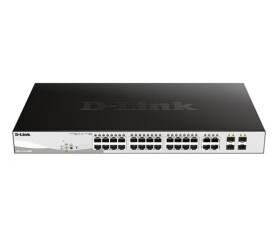 D-Link DGS-1210-28MP 28-port Gigabit Smart+ PoE Switch, 24x GbE PoE+, 4x RJ45/SFP, PoE 370W EDF_385523