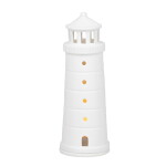 Räder Porcelánová lucerna Lighthouse 18 cm, bílá barva, porcelán