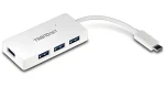 TRENDnet TUC-H4E bílý / USB hub / USB-C / 4x USB 3.0 / 5 Gbit/s (TUC-H4E)