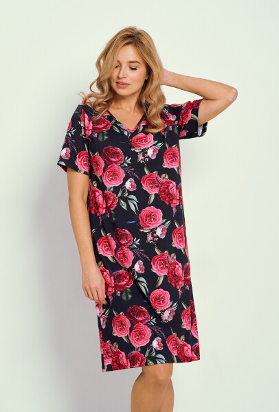 Košile Taro Claire 3346 kr/r M-XL W25 dámská tmavě modré květiny L