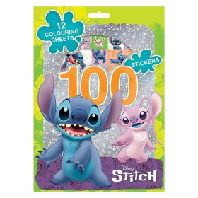 Lilo Stitch - 100 samolepek s omalovánkovými listy