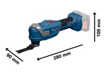 Aku multifunkční oscilační bruska Bosch PRO GOP18V-30 06018G3001