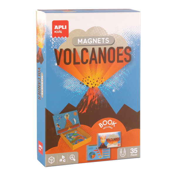 APLI edukační hra s magnety - Sopky, 5+