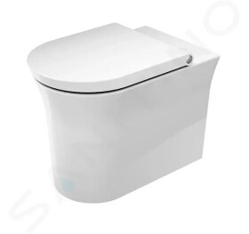 DURAVIT - White Tulip Stojící WC, zadní odpad, Rimless, s WonderGliss, bílá 20010900001