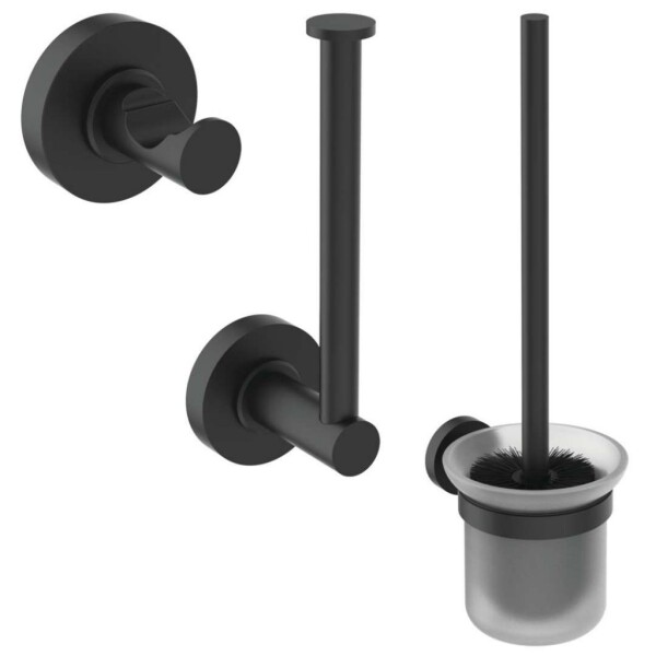 IDEAL STANDARD - IOM Sada doplňků do koupelny, matné sklo/černá A9246XG