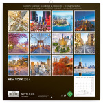 Nástěnný poznámkový kalendář Presco Group 2024 - New York, 30 × 30 cm