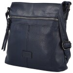 Trendy dámská koženková crossbody kabelka Westa, tmavě modrá new