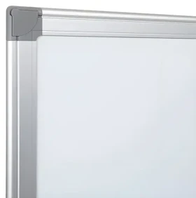 EuroSupplies Magnetická tabule 150x100 cm / hliníkový ALU rám / bílý lakovaný povrch / odkládací lišta (PREMTA1510)