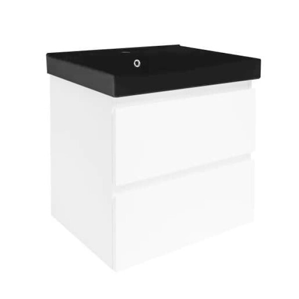 Koupelnová skříňka s umyvadlem SAT B-Way 59x50x45 cm bílá lesk BWAY260WU1B BWAY260WU1B