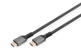 Digitus HDMI 2.1 8K 1 m černá / Kabel / HDMI - HDMI / 48 Gbit/s / 7680x4320 / 120 Hz / HDR (DB-330200-010-S)