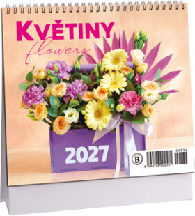 Stolní kalendář mini 2027 Aria Květiny