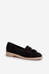 Černé Dámské Semišové Mokasíny Na Ploché Podrážce Zazoo 3420 39