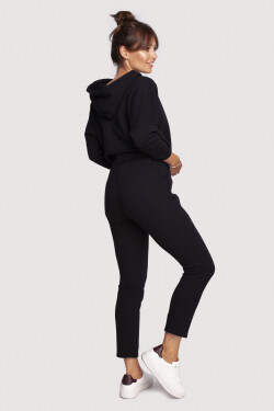 Pletené kalhoty ozdobnými zipy černé EU model 18004361 BE