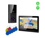 EVOLVEO DoorPhone AHD10, Sada domácího WiFi videotelefonu s ovládáním dveří a RFID, černý 10" monitor, 32GB EDF_547182