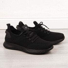 NEWS EVE266A textilní sportovní obuv černá