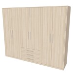 Nábytek Mikulík Sestava skříně AIDA 1+2+3+rám