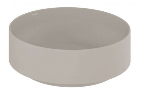 KLUDI - Resa R Umyvadlo na desku, průměr 40 cm, matná písečně šedá 58CW10O2